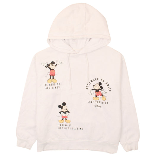 Womens UK Size 14 Disney White Pullover Hoodie