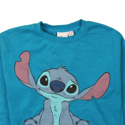 Womens UK Size 2XS Disney Blue Pullover Sweatshirt