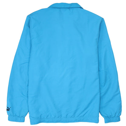 Mens UK Size L PUMA Blue Windbreaker Coat