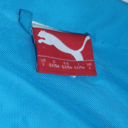 Mens UK Size L PUMA Blue Windbreaker Coat