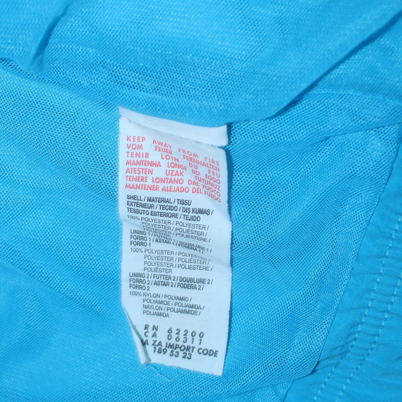 Mens UK Size L PUMA Blue Windbreaker Coat