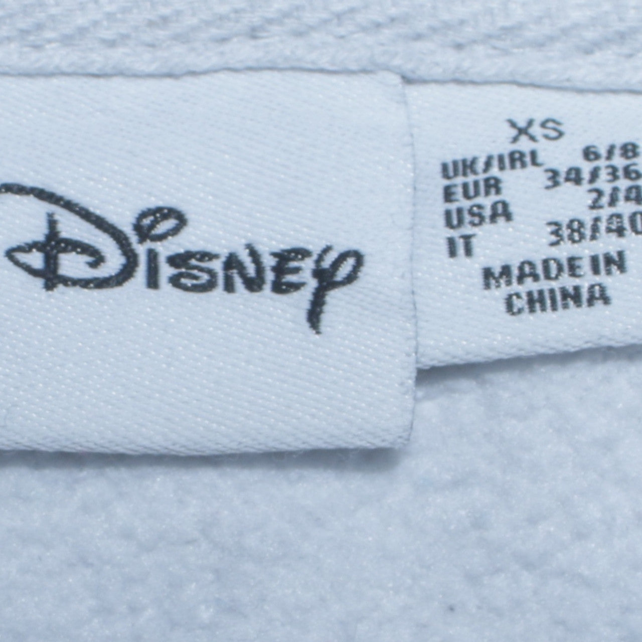 Womens UK Size XS Disney Grey Pullover Hoodie