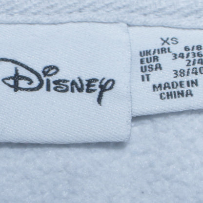 Womens UK Size XS Disney Grey Pullover Hoodie