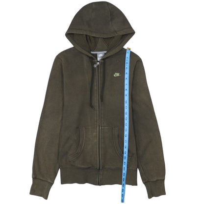 Womens UK Size L Nike Green Full Zip Hoodie