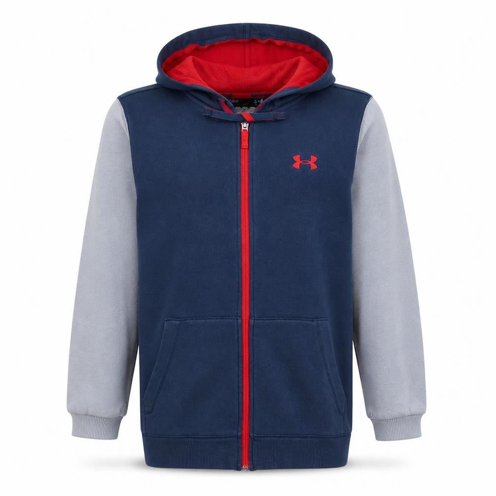 Mens UK Size S Under armour Blue Full Zip Hoodie