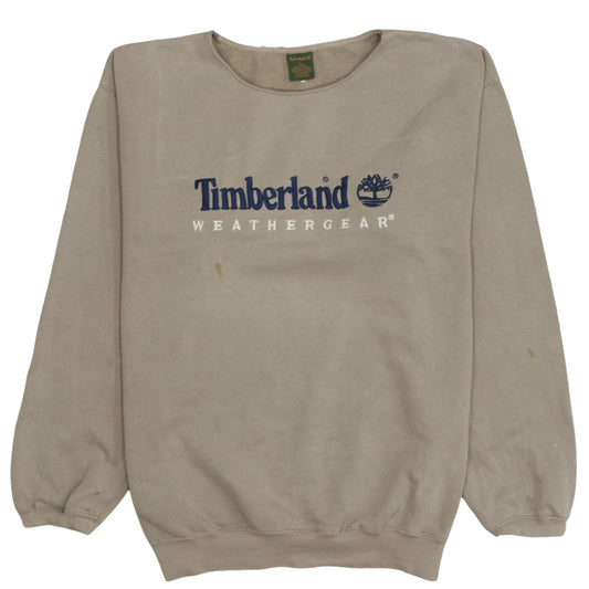Mens UK Size L Timberland Beige Pullover Sweatshirt