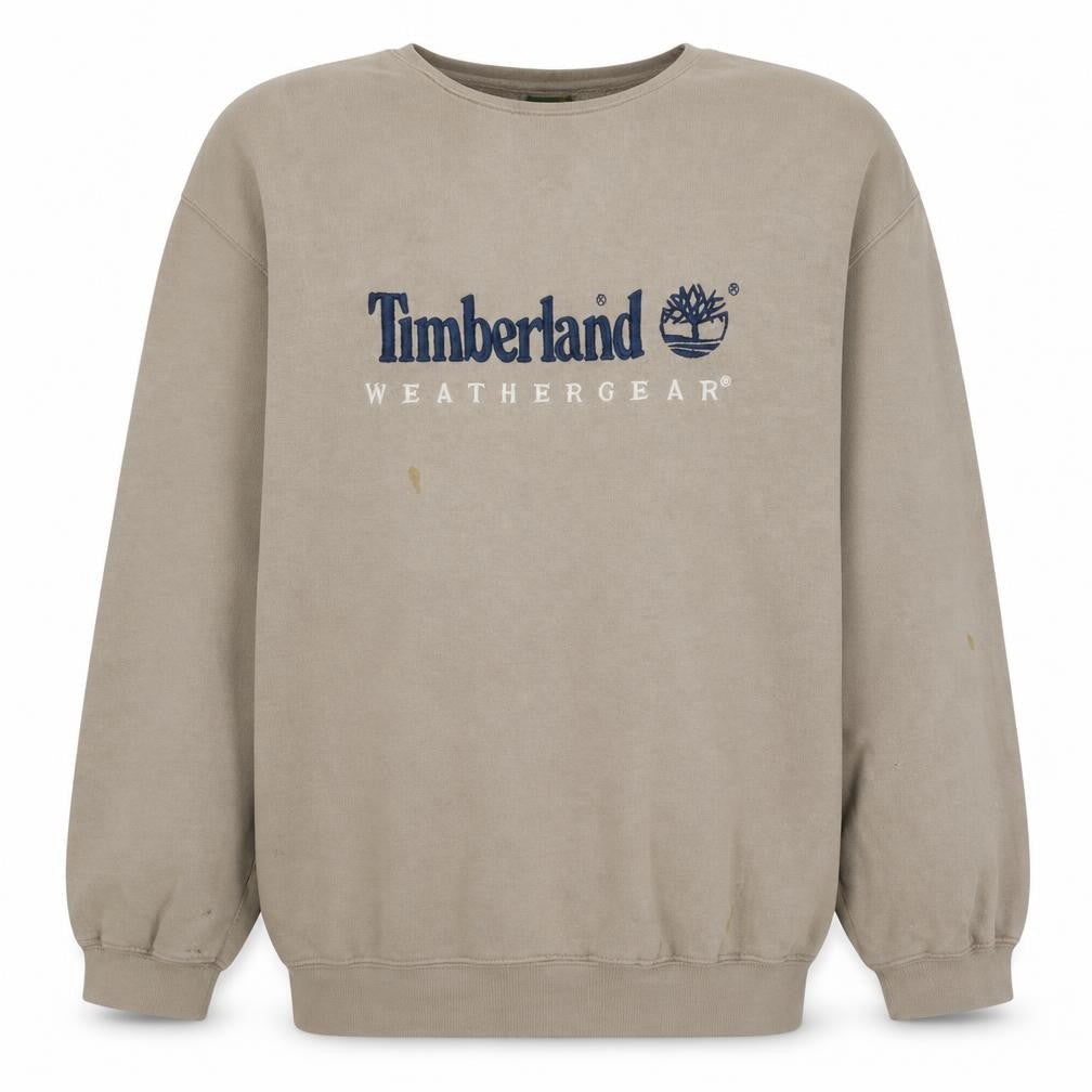 Mens UK Size L Timberland Beige Pullover Sweatshirt