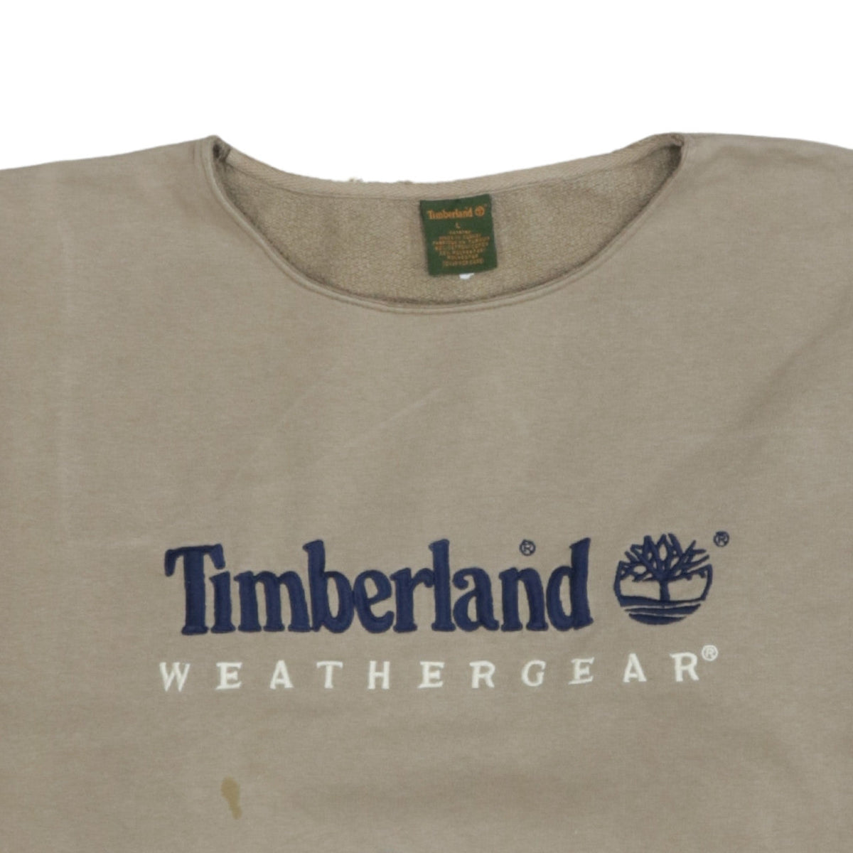 Mens UK Size L Timberland Beige Pullover Sweatshirt
