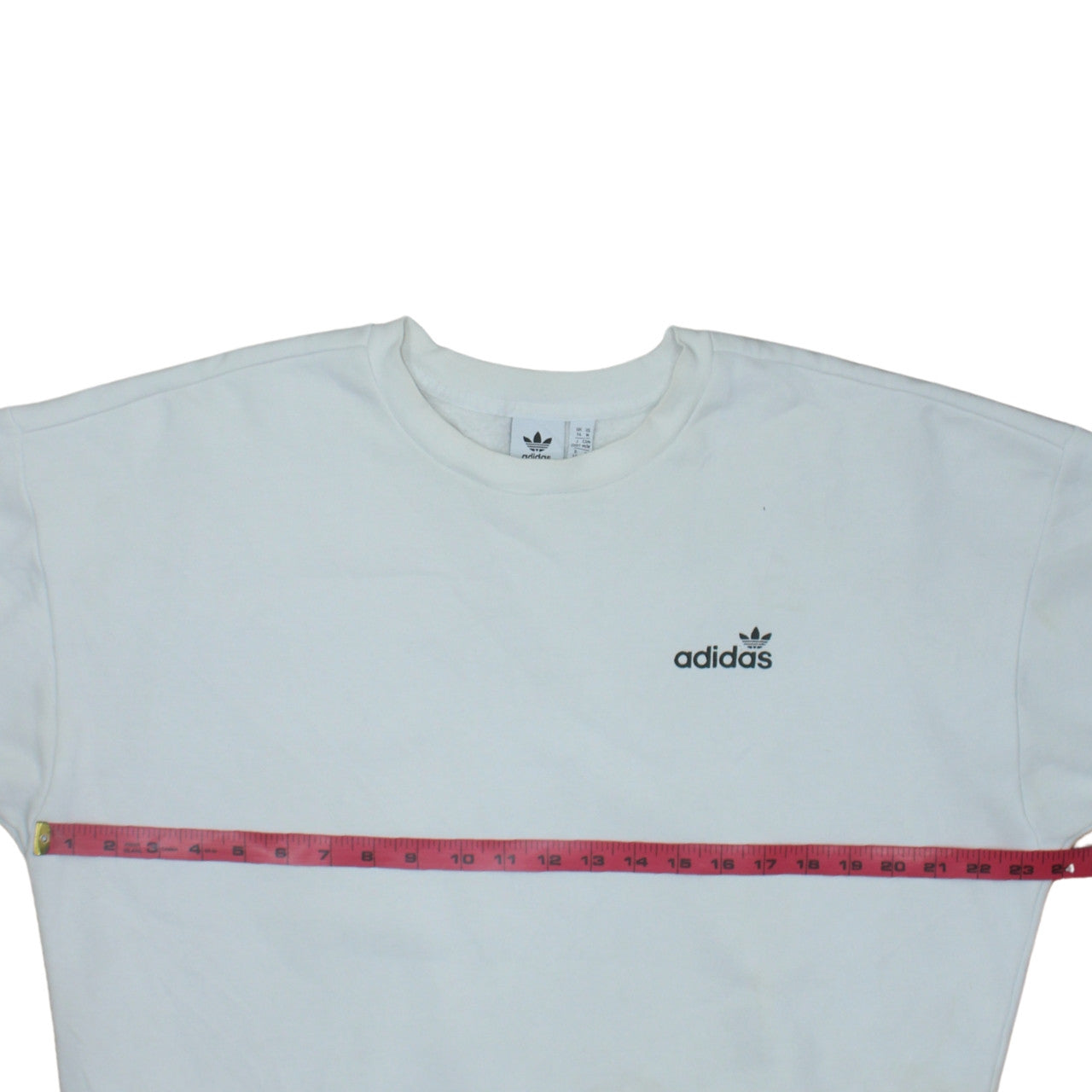 Womens UK Size 14 adidas White Pullover Sweatshirt