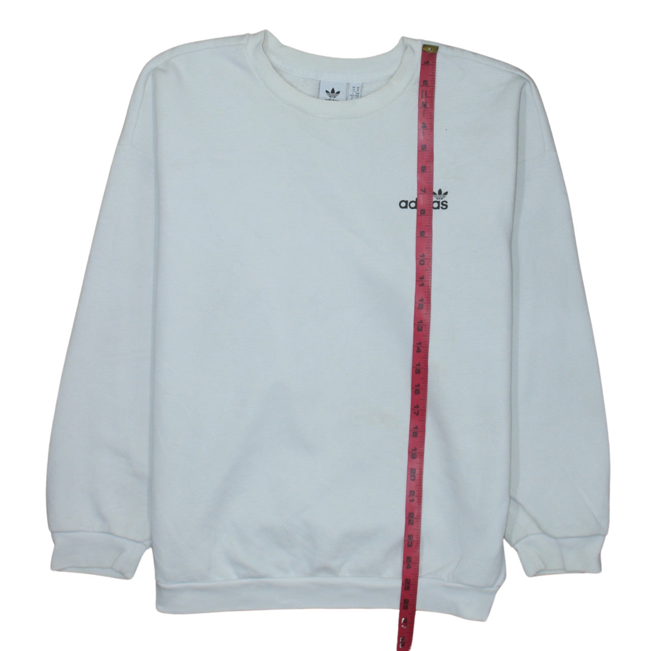 Womens UK Size 14 adidas White Pullover Sweatshirt
