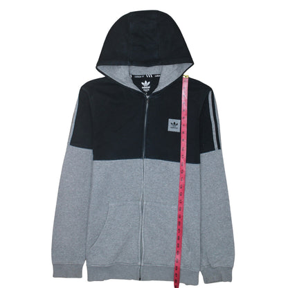 Mens UK Size L adidas Grey Full Zip Hoodie