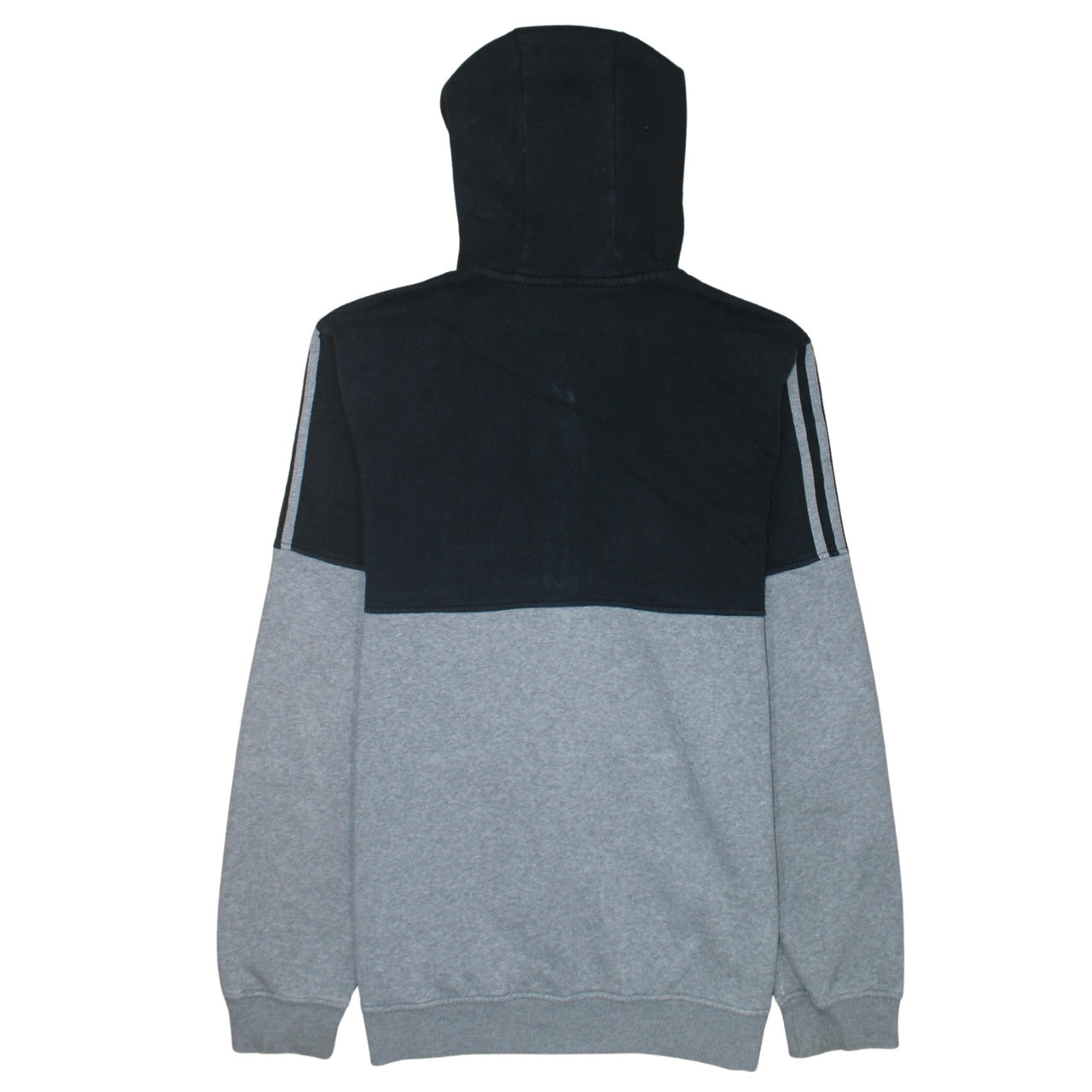 Mens UK Size L adidas Grey Full Zip Hoodie