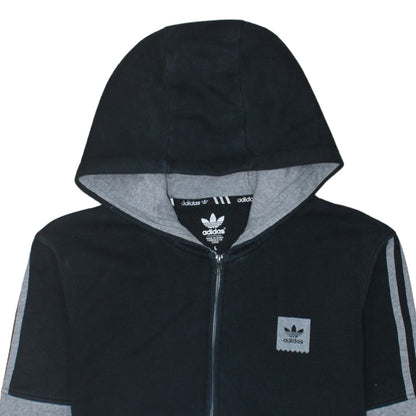 Mens UK Size L adidas Grey Full Zip Hoodie