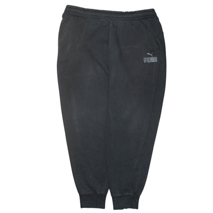 Puma Men's Black 2XL Jogger Sweatpants Fleece Tapered Fit Activewear
