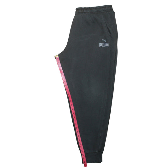 Puma Men's Black 2XL Jogger Sweatpants Fleece Tapered Fit Activewear