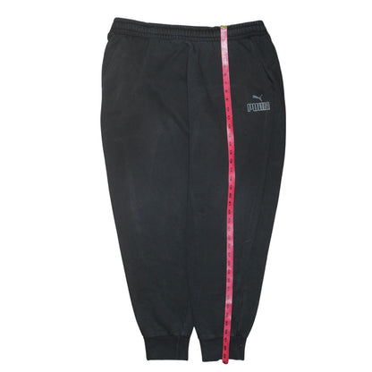 Puma Men's Black 2XL Jogger Sweatpants Fleece Tapered Fit Activewear