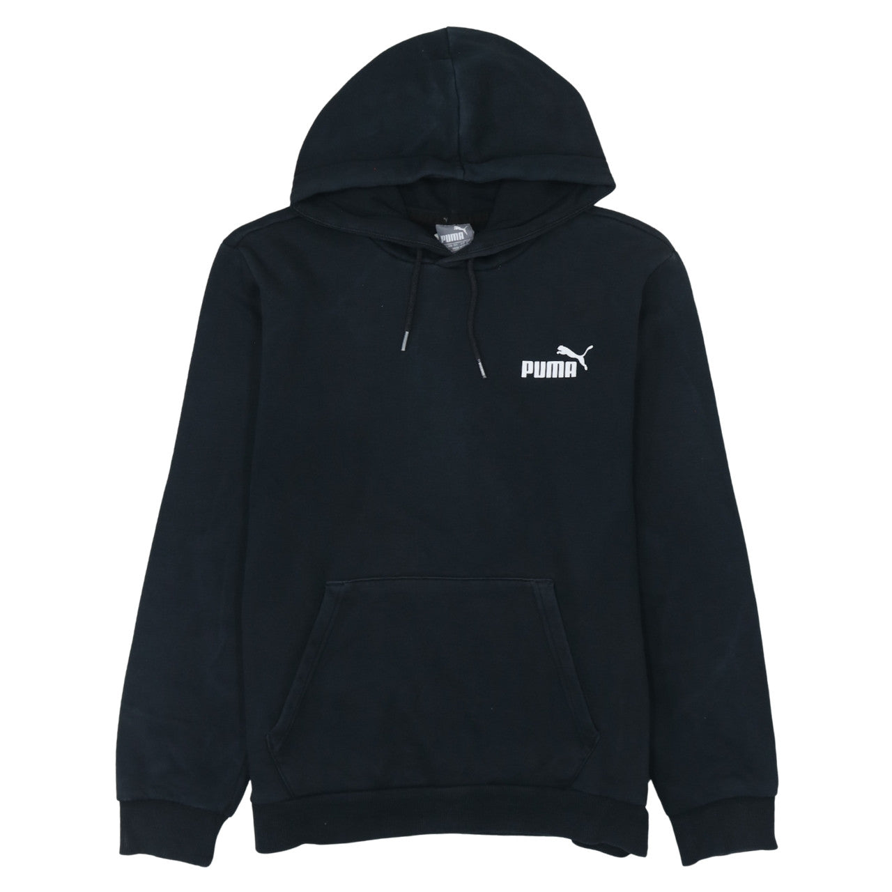 Mens UK Size S PUMA Black Pullover Hoodie