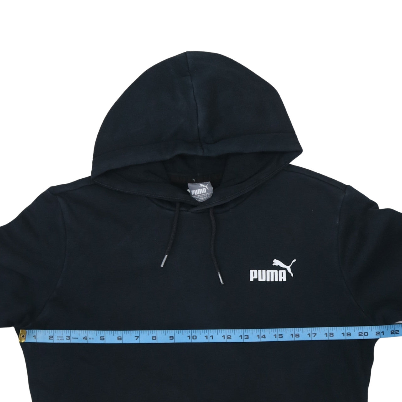 Mens UK Size S PUMA Black Pullover Hoodie