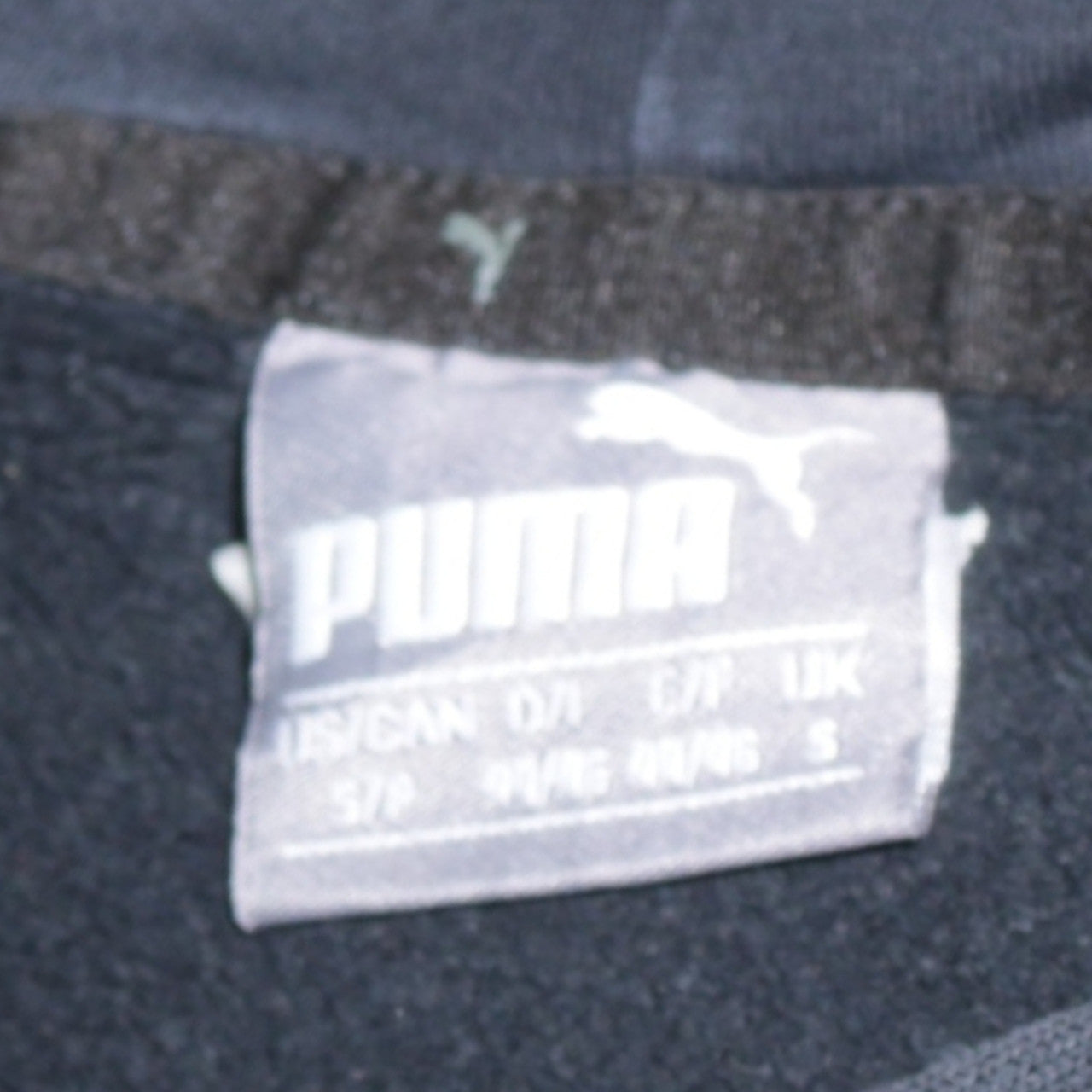 Mens UK Size S PUMA Black Pullover Hoodie