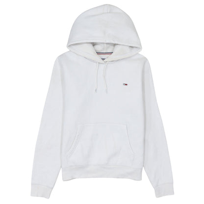 Mens UK Size S Tommy Jeans White Pullover Hoodie