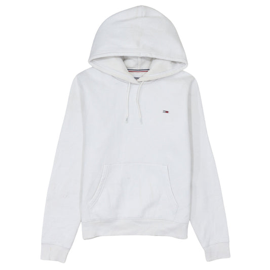 Mens UK Size S Tommy Jeans White Pullover Hoodie