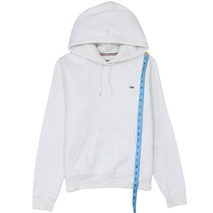 Mens UK Size S Tommy Jeans White Pullover Hoodie