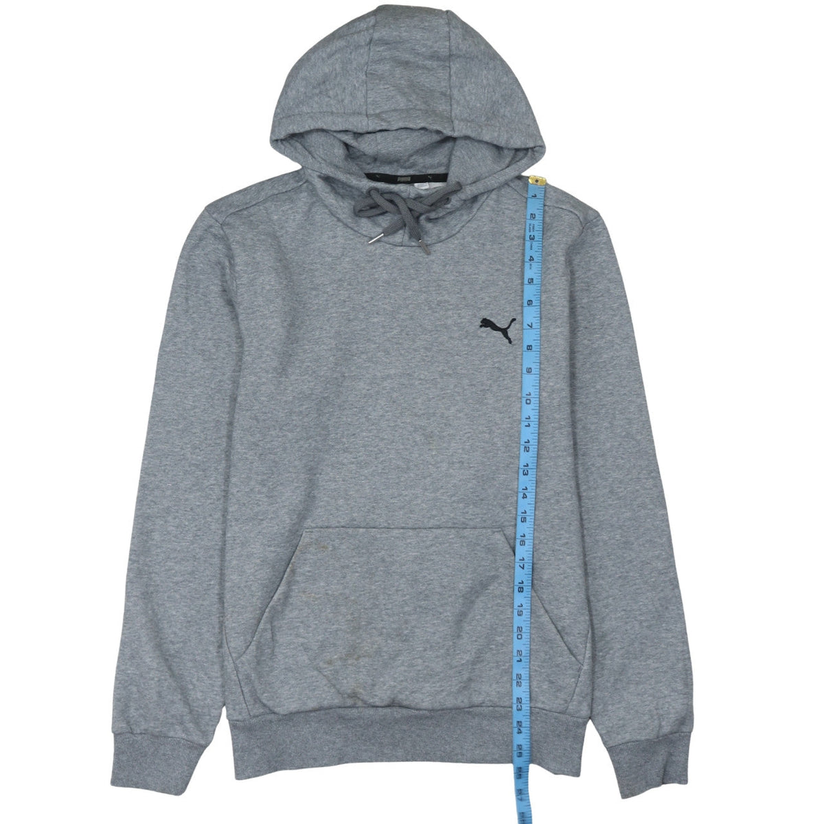 Mens UK Size S PUMA Grey Pullover Hoodie