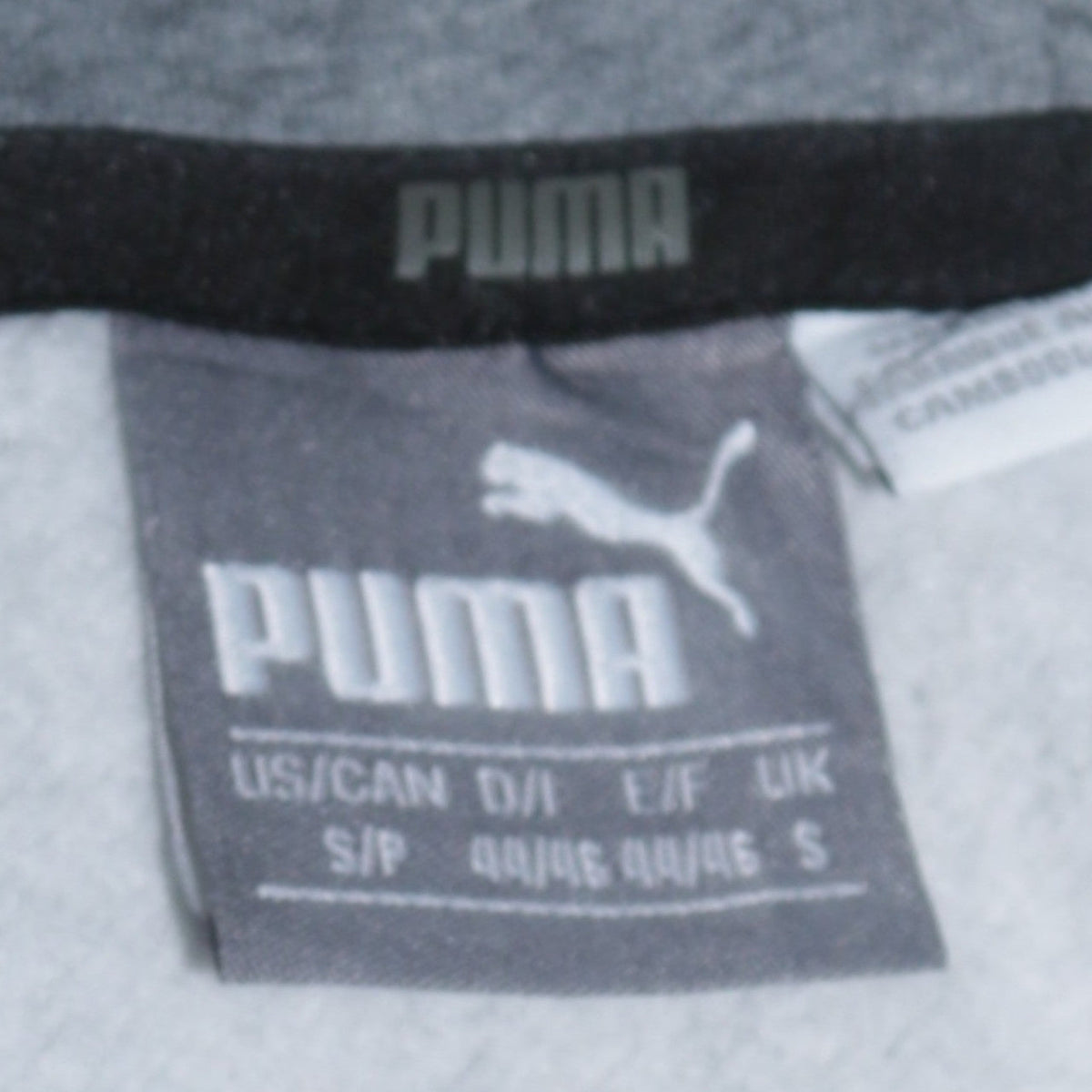 Mens UK Size S PUMA Grey Pullover Hoodie