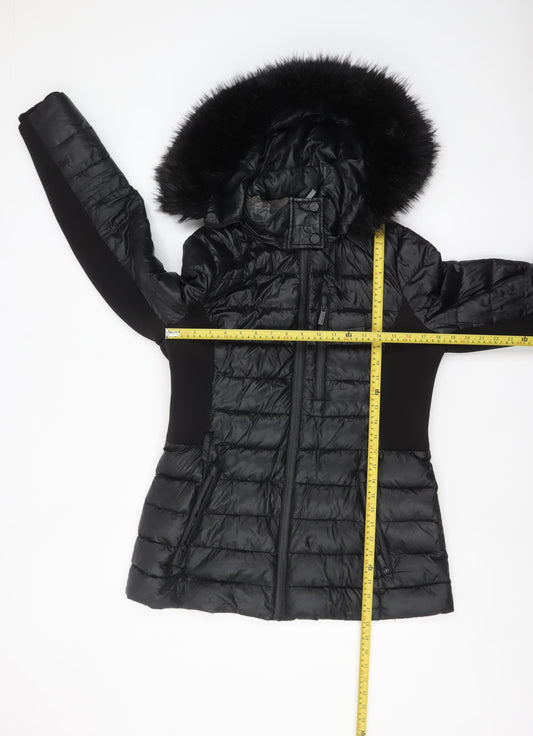 Womens UK Size 12 Karen Millen Black Puffer Jacket