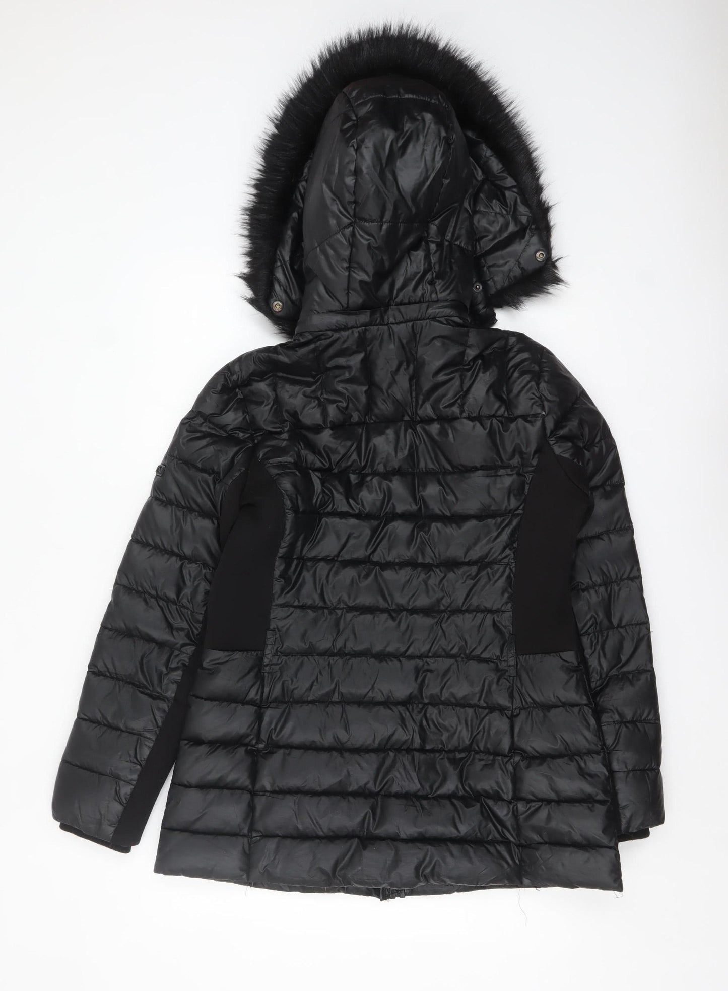 Womens UK Size 12 Karen Millen Black Puffer Jacket