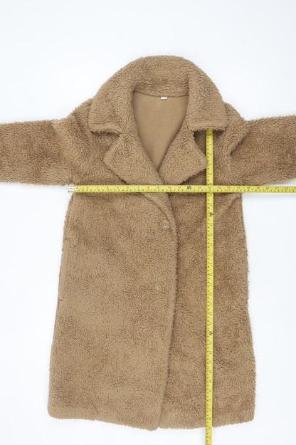 Womens UK Size S Uniqlo Beige Overcoat