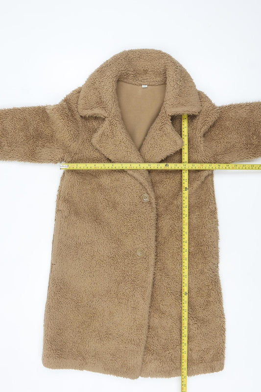 Womens UK Size S Uniqlo Beige Overcoat