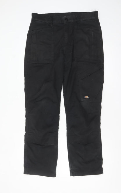 Dickies Men’s Black Cargo Work Trousers W32 L30 Cotton Blend