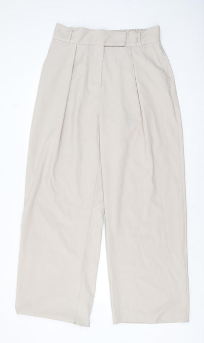 Womens UK Size 16 River Island Relaxed Fit BusinessCasualTravel Beige Trousers