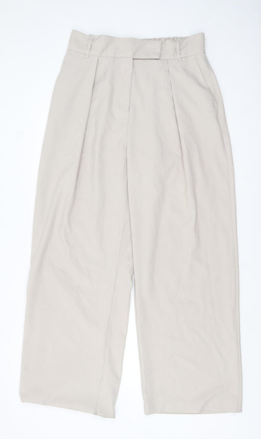 Womens UK Size 16 River Island Relaxed Fit BusinessCasualTravel Beige Trousers