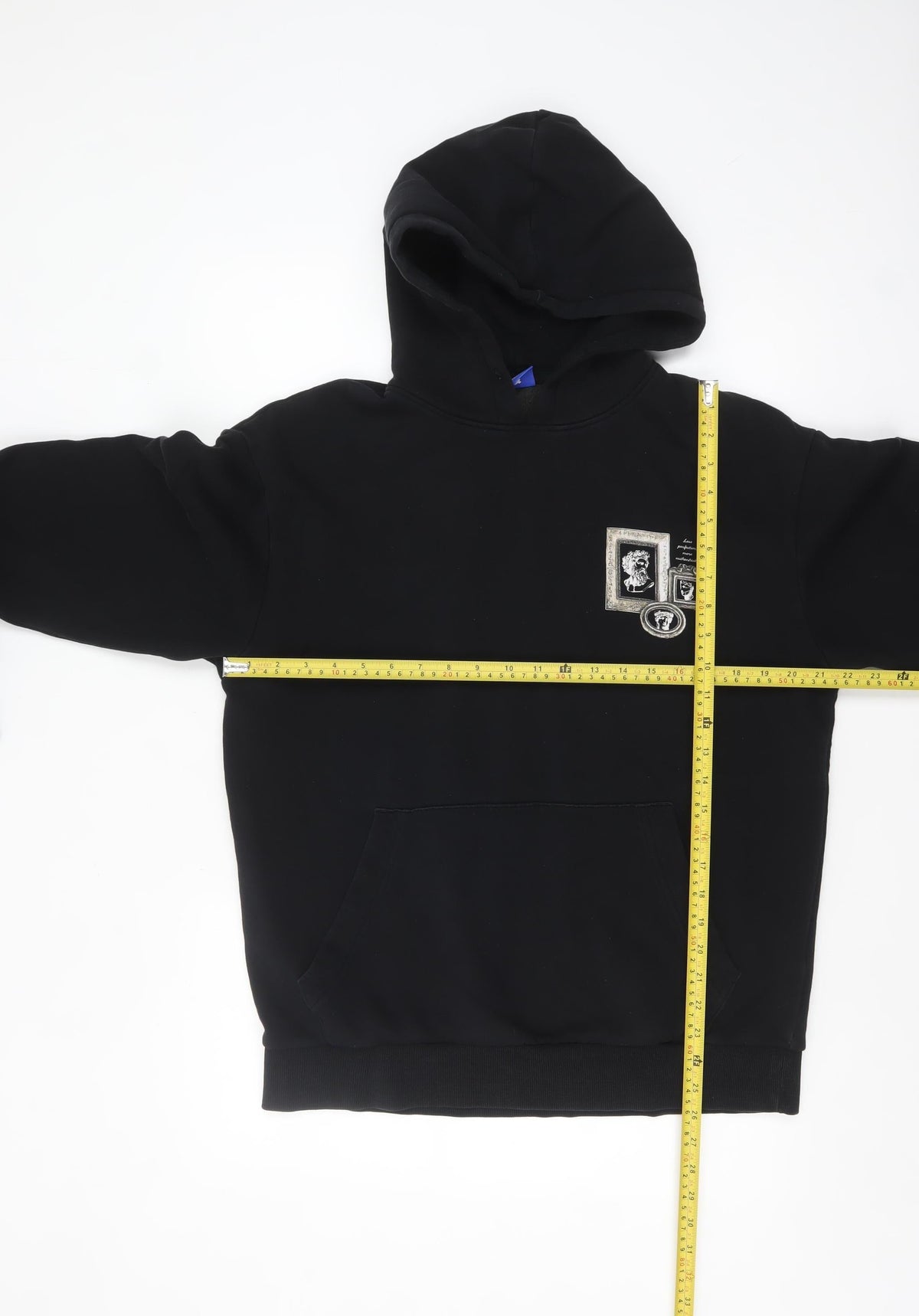 Mens UK Size L JACK & JONES Black Pullover Hoodie