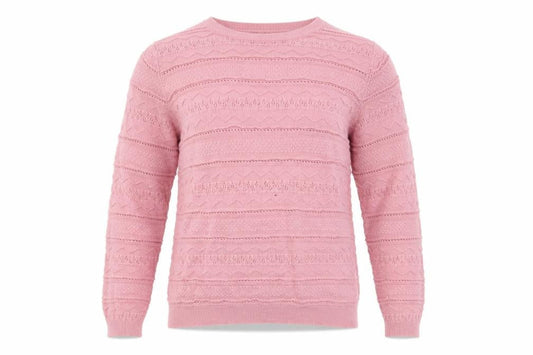 Isle Essentials Women’s Pink Knit Pullover Jumper Size S 10-12