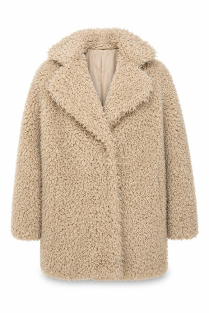 Womens UK Size S Vera & Lucy Beige Overcoat