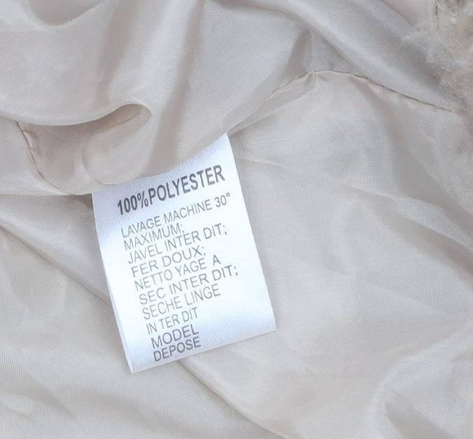 Womens UK Size S Vera & Lucy Beige Overcoat