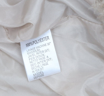 Womens UK Size S Vera & Lucy Beige Overcoat