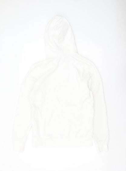 Mens UK Size M JACK & JONES White Pullover Hoodie