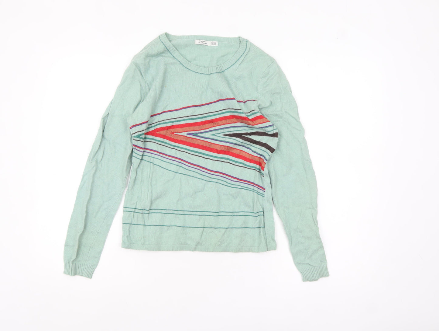 Womens UK Size M Marks and Spencer Green Pullover Jumper