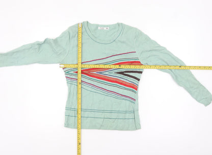 Womens UK Size M Marks and Spencer Green Pullover Jumper