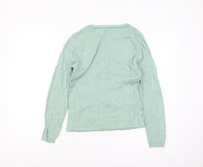 Womens UK Size M Marks and Spencer Green Pullover Jumper