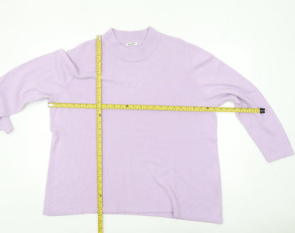 Womens UK Size 26/28 Damart Purple Pullover Jumper