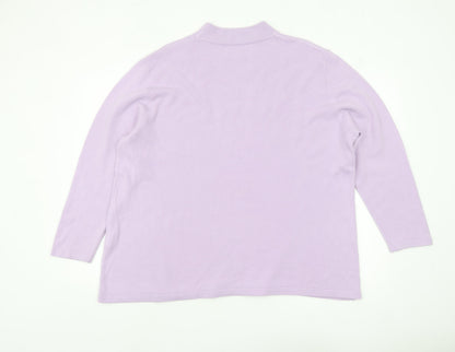 Womens UK Size 26/28 Damart Purple Pullover Jumper