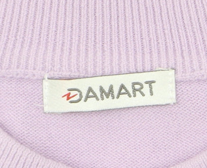 Womens UK Size 26/28 Damart Purple Pullover Jumper