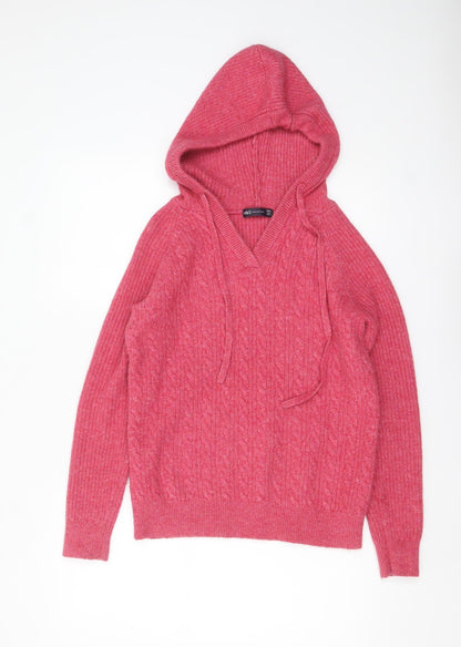 Womens UK Size S Marks and Spencer Pink Pullover Jumper