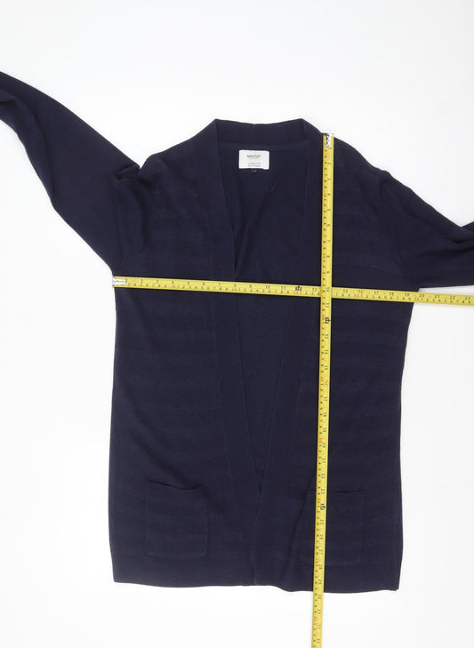 Womens UK Size 14 Maine New England Blue Cardigan Jumper