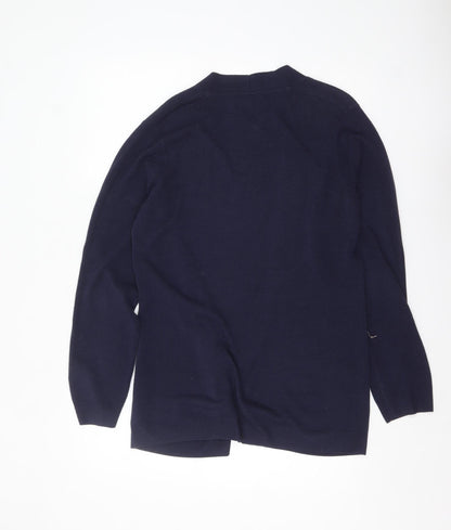 Womens UK Size 14 Maine New England Blue Cardigan Jumper